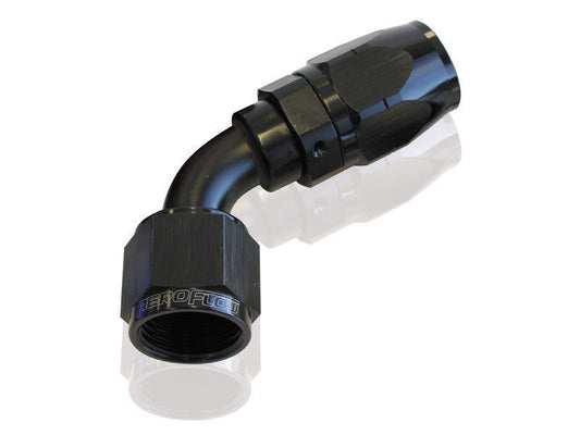 Aeroflow AF508-16BLK Alloy 60 Deg Hose End -16AN Black Cutter Style Full Swivel