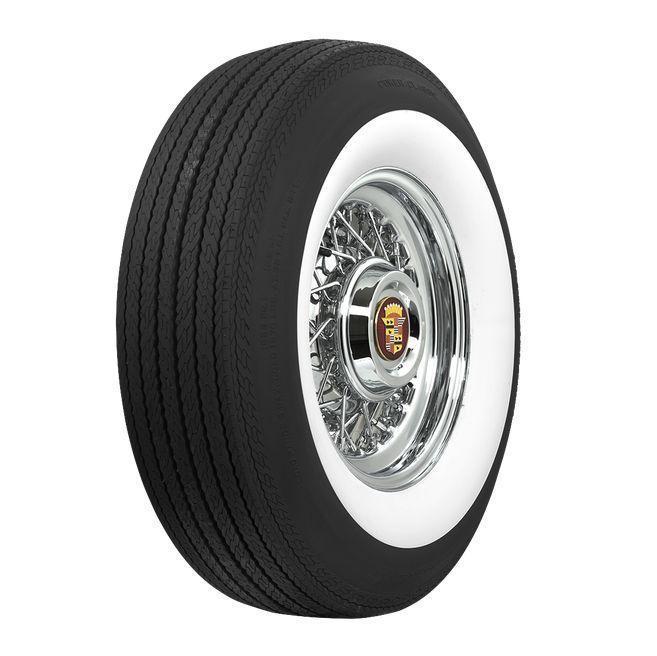 Coker TIRCOL7815W-3 Classic L78-15 Bias Ply Tyre 3" Whitewall Each