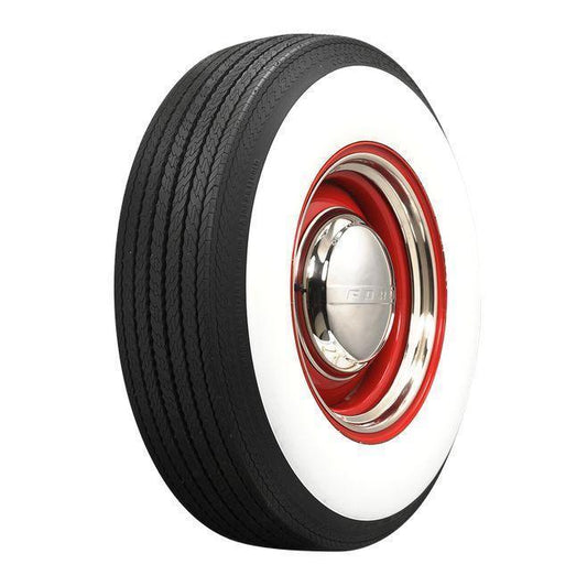 Coker TIRCOL7815W-4 Classic L78-15 Bias Ply Tyre 4" Whitewall Each