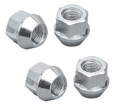 Topline TLC1302B-4 Bulge Open End Acorn Wheel Nuts - 3/4" Hex 7/16" Thread (Set of 4)
