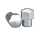 Topline TLC4002-4 Chrome Short Mag Wheel Nuts 7/16" Closed End 4 Pack