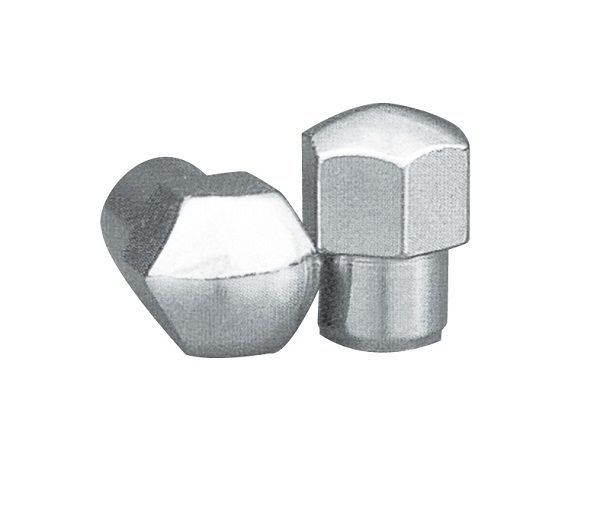 Topline TLC4002-4 Chrome Short Mag Wheel Nuts 7/16" Closed End 4 Pack