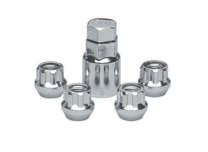 Topline TLC41405C Chrome Tapered Opend End Wheel Lock Nuts 1/2" Thread (Set of 4)