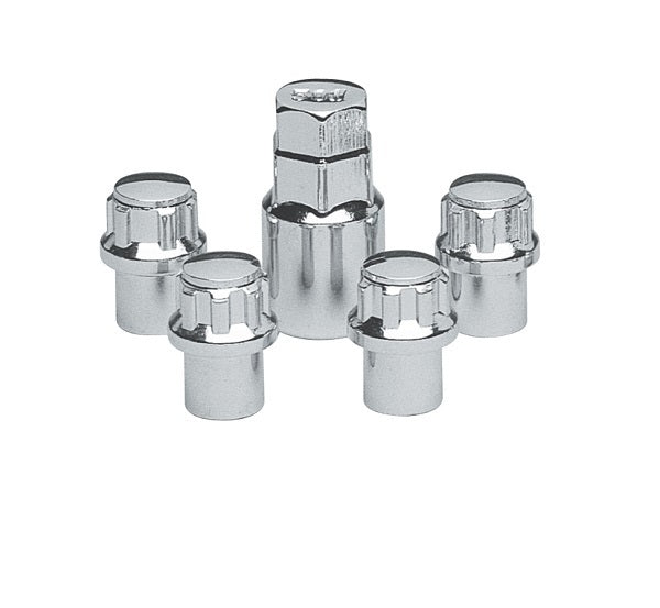 Topline TLC42205C Standard Mag Wheel Lock Nuts - 1.50" Tall 0.60" Shank 7/16" Thread (Set of 4)