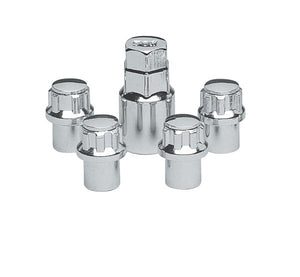 Topline TLC42405C Standard Mag Wheel Lock Nuts - 1.50" Tall 0.60" Shank 1/2" Thread (Set of 4)