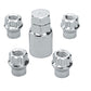 Topline TLC43705C Open End Et Wheel Lock Nuts - 1.10" Tall 0.310" Shank 12mm x 1.50" Thread (Set of 4)