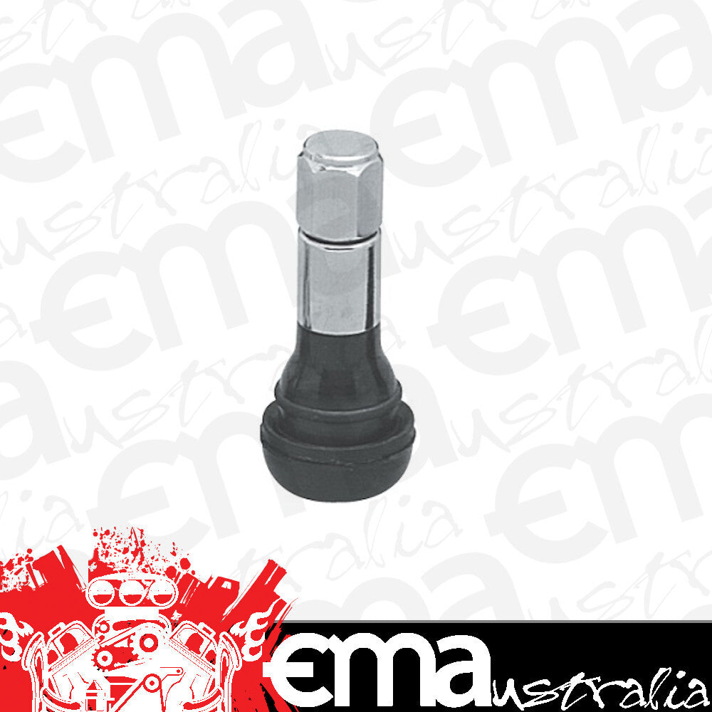 Topline TLC504-4 Rubber/Chrome Pull Through Valve Stems (Set of 4)