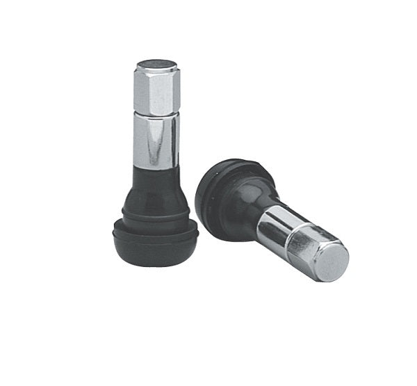 Topline TLC504L-4 Rubber/Chrome Pull Through Long Valve Stems (Set of 4)