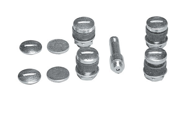 Topline TLC510-4C Flush Mount Valve Stems (Set of 4) Complete Kit w/ Filer Valve