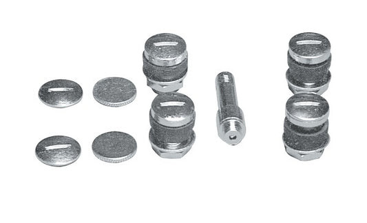 Topline TLC510-4C Flush Mount Valve Stems (Set of 4) Complete Kit w/ Filer Valve