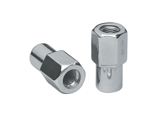 Topline TLC8204-0-4 2 Piece Mag Wheel Nuts - 13/16" Hex 1/2" Thread 3/4" Shank Open End (Set of 4)