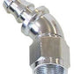 Aeroflow 400 series hose 10AN 45 Deg Full Flow Push Losilver Full Flow Push Lock Aeroflow Performance Products AF512-10S