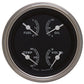 Classic Instruments TR03SLF Traditional - 3 Gauge Set 3-3/8" Speedo, Tach & Dual