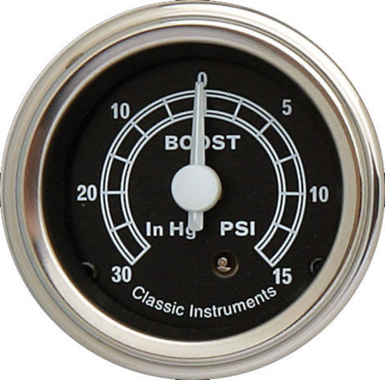 Classic Instruments TR08SLF Traditional - Boost Gauge 2-1/8"