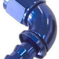Aeroflow 400 series hose 4AN 90 Deg Full Flow Push Locblue Full Flow Push Lock Aeroflow Performance Products AF513-04