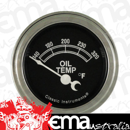 Classic Instruments TR28SLF Traditional - Oil Temp Gauge 2-1/6"