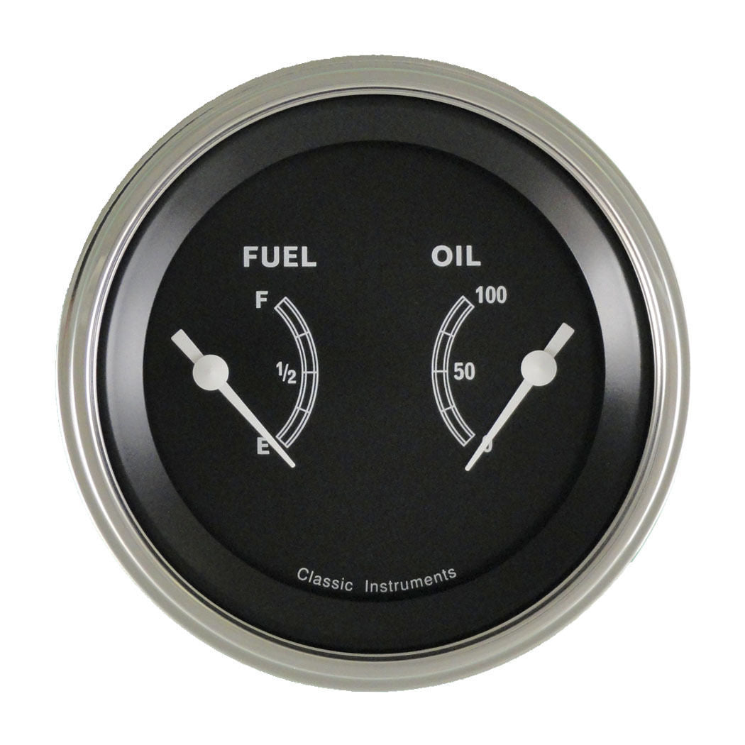 Classic Instruments TR72SLF Traditional - Dual Gauge Oil & Fuel (240-33 OHM)