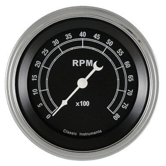 Classic Instruments TR80SLF Traditional - Tachometer 8K RPM 3-3/8"