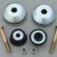 TRANS-DAPT TRD-9314 Motor Mount Pads Biscuit-Style Complete Mount Bolt-In Rubber Black/Black Kit