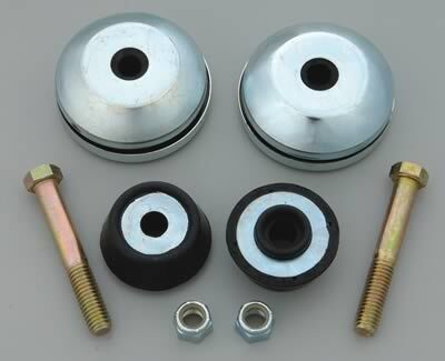TRANS-DAPT TRD-9314 Motor Mount Pads Biscuit-Style Complete Mount Bolt-In Rubber Black/Black Kit