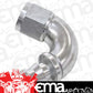 Aeroflow AF514-08S -8AN 120 Deg Full Flow Push Losilver Full Flow Push Lock