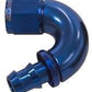 Aeroflow AF515-06 -6AN 150 Deg Full Flow Push Loblue Full Flow Push Lock