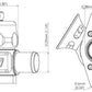 Turbosmart TS-0205-1010 Dual Port Bov Black suit for Mazda for Subaru -22 To -20 Inhg
