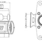 Turbosmart TS-0205-1015 Dual Port Bov Blue suit Wrx My01-My07 Sti My01-08