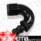 Aeroflow AF515-06BLK -6AN 150 Deg Full Flow Push Loblack Full Flow Push Lock