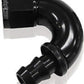 Aeroflow AF515-06BLK -6AN 150 Deg Full Flow Push Loblack Full Flow Push Lock
