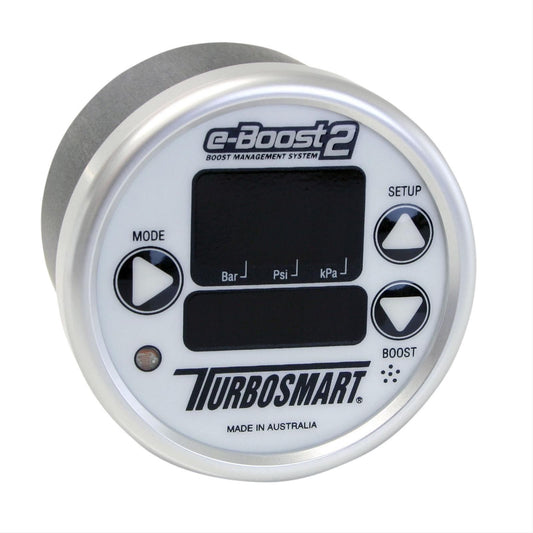 Turbosmart TS-0301-1001 E-Boost 2 60mm Boost Controller White 6 Stage 0-60 PSI