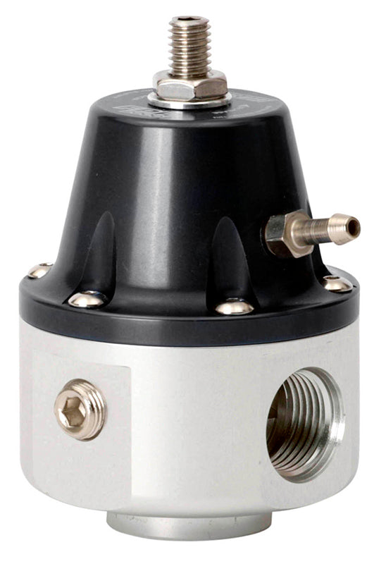 Turbosmart TS-0401-1106 EFI Fuel Pressure Regulator 2000 HP Black w/ -8 An Inlet & Outlet & 1/8" Npt Gauge Port