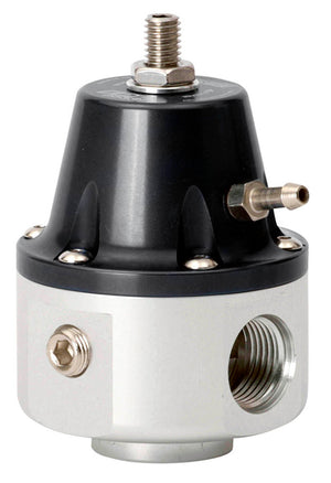 Turbosmart TS-0401-1106 EFI Fuel Pressure Regulator 2000 HP Black w/ -8 An Inlet & Outlet & 1/8" Npt Gauge Port