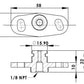Turbosmart TS-0402-1005 Fuel Rail Adapter Blue suit Mitsubishi 4G63