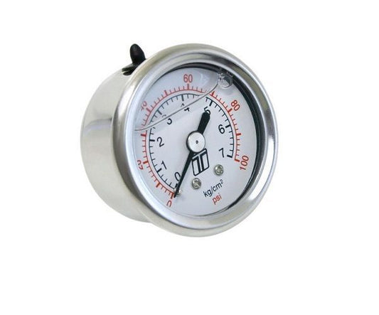 Turbosmart TS-0402-2023 1-13/16" Mech.Fuel Pressure Gauge Liquid Filled 0-100PSI