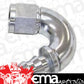 Aeroflow AF515-12S -12AN 150 Deg Full Flow Push LSilver Full Flow Push Lock