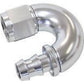 Aeroflow 400 series hose 4AN 180 Deg Full Flow Push Losilver Full Flow Push Lock Aeroflow Performance Products AF516-04S