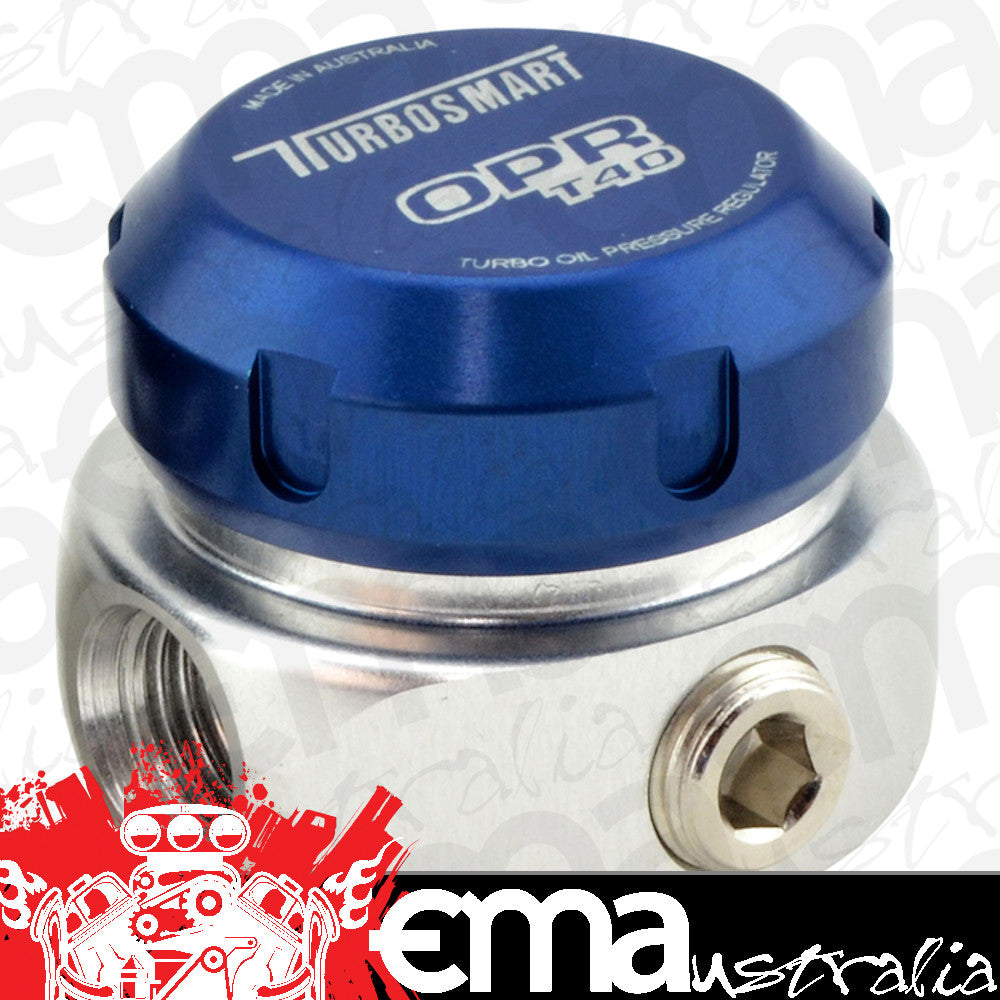 Turbosmart TS-0801-1001 Turbo Oil Pressure Regulator Ball Bearing Turbo'S 40 PSI - Blue