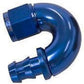 Aeroflow AF516-08 -8AN 180 Deg Full Flow Push Loblue Full Flow Push Lock