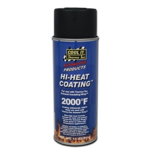 Thermo Tec TT12001 Hi-Heat Exhaust Wrap Coating Spray Black 11Oz. 325Ml