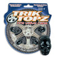 Trik Topz TT8031 Tyre Valve Caps - Black Skull (Set of 4)