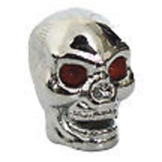 Trik Topz TT8033 Tyre Valve Caps - Chrome Skull Head (Set of 4)