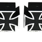Trik Topz TT8071 Tyre Valve Caps - Iron Cross Black (Set of 4)