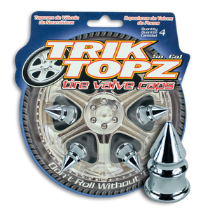 Trik Topz TT8091 Tyre Valve Caps - Chrome Spike (Set of 4)