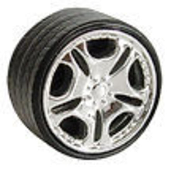 Trik Topz TT8101 Tyre Valve Caps - Chrome Tyre (Set of 4)