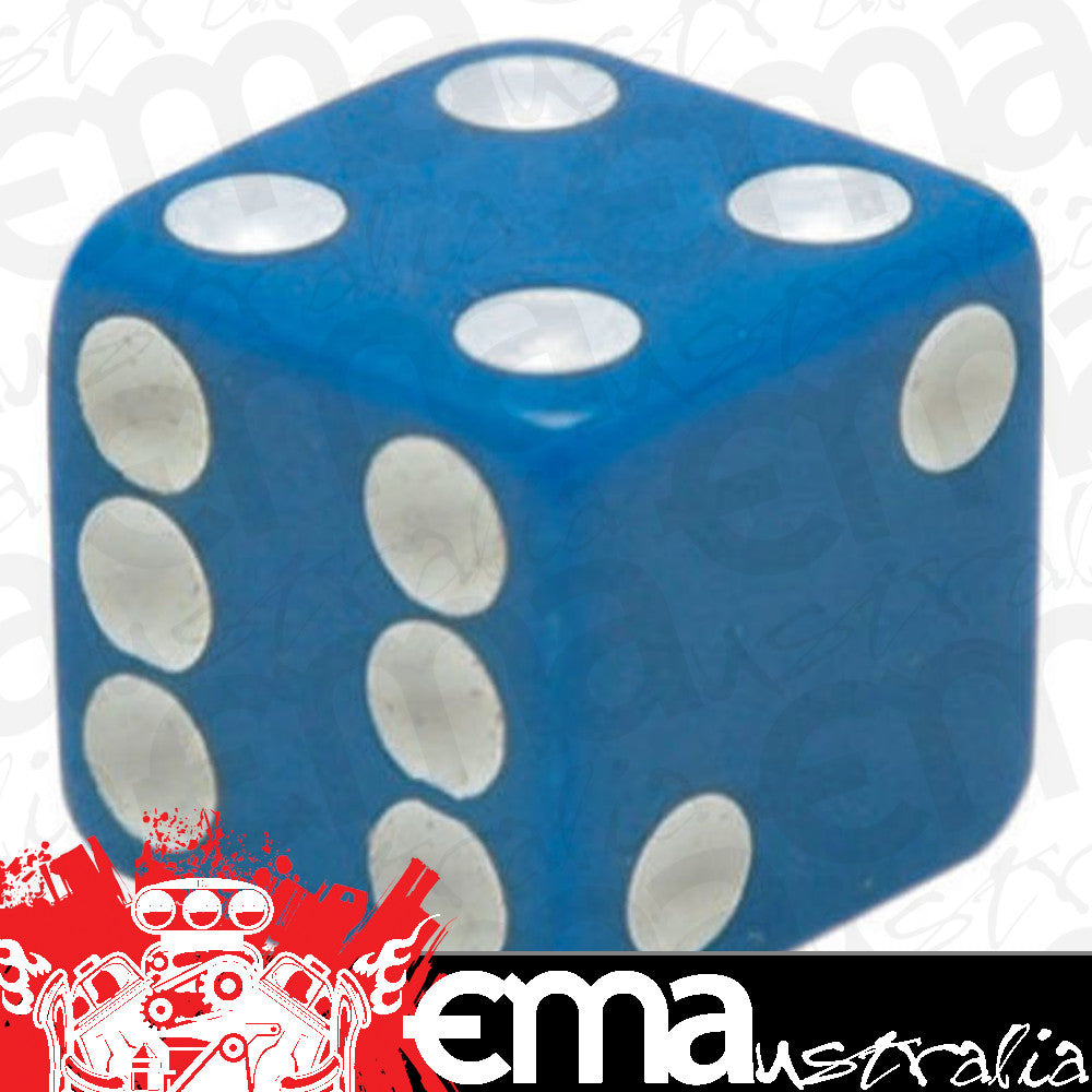 Trik Topz TT8555 Tyre Valve Caps - Blue Dice (Set of 4)