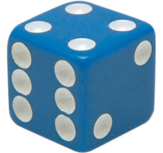 Trik Topz TT8555 Tyre Valve Caps - Blue Dice (Set of 4)