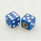 Trik Topz TT8555 Tyre Valve Caps - Blue Dice (Set of 4)