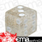 Trik Topz TT8666 Tyre Valve Caps - Clear Glitter Dice (Set of 4)