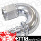 Aeroflow 400 series hose 12AN 180 Deg Full Flow Push LSilver Full Flow Push Lock Aeroflow Performance Products AF516-12S